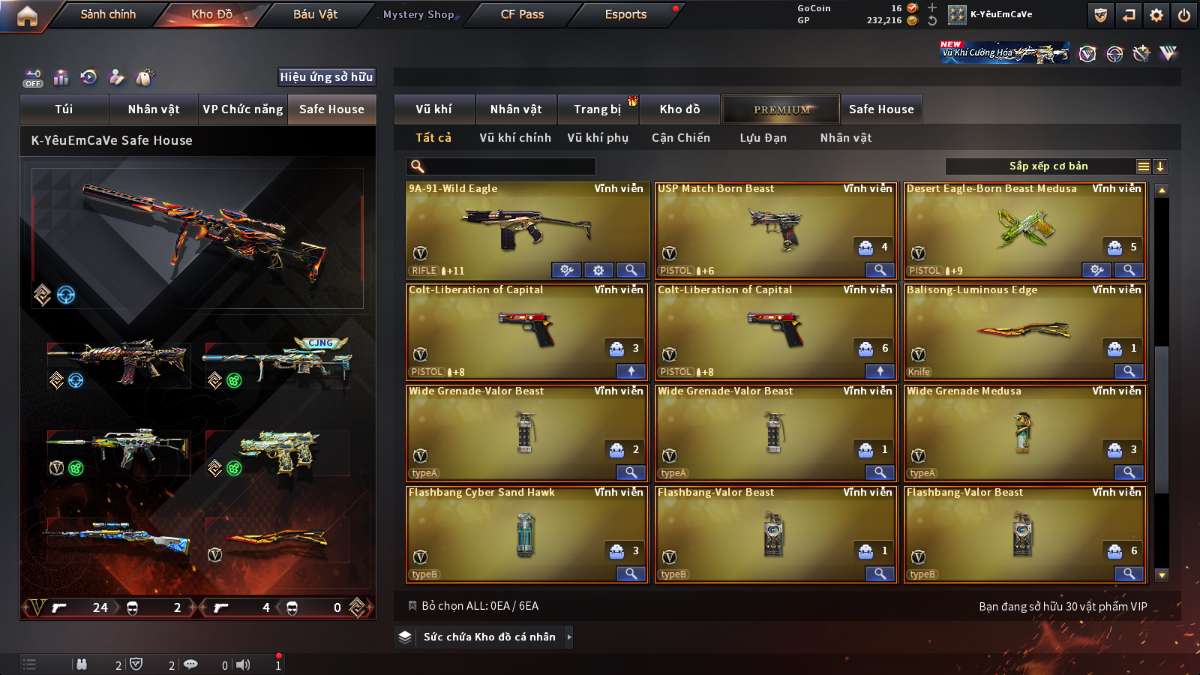 shop acc cf uy tin gia re